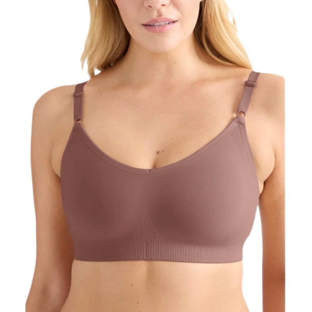 Knix Brown/Sola Good To Go Seamless Wireless Bra Size XXL